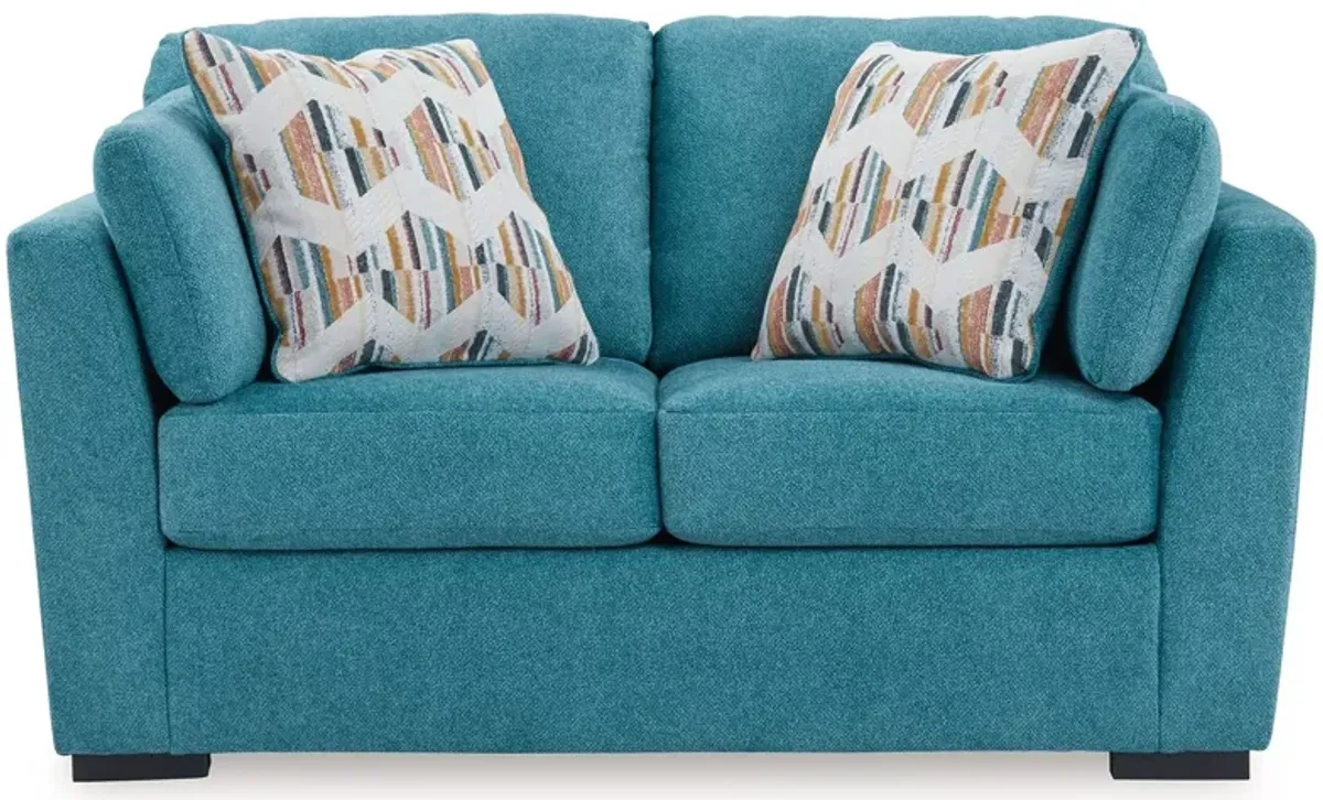 Keerwick Teal Loveseat