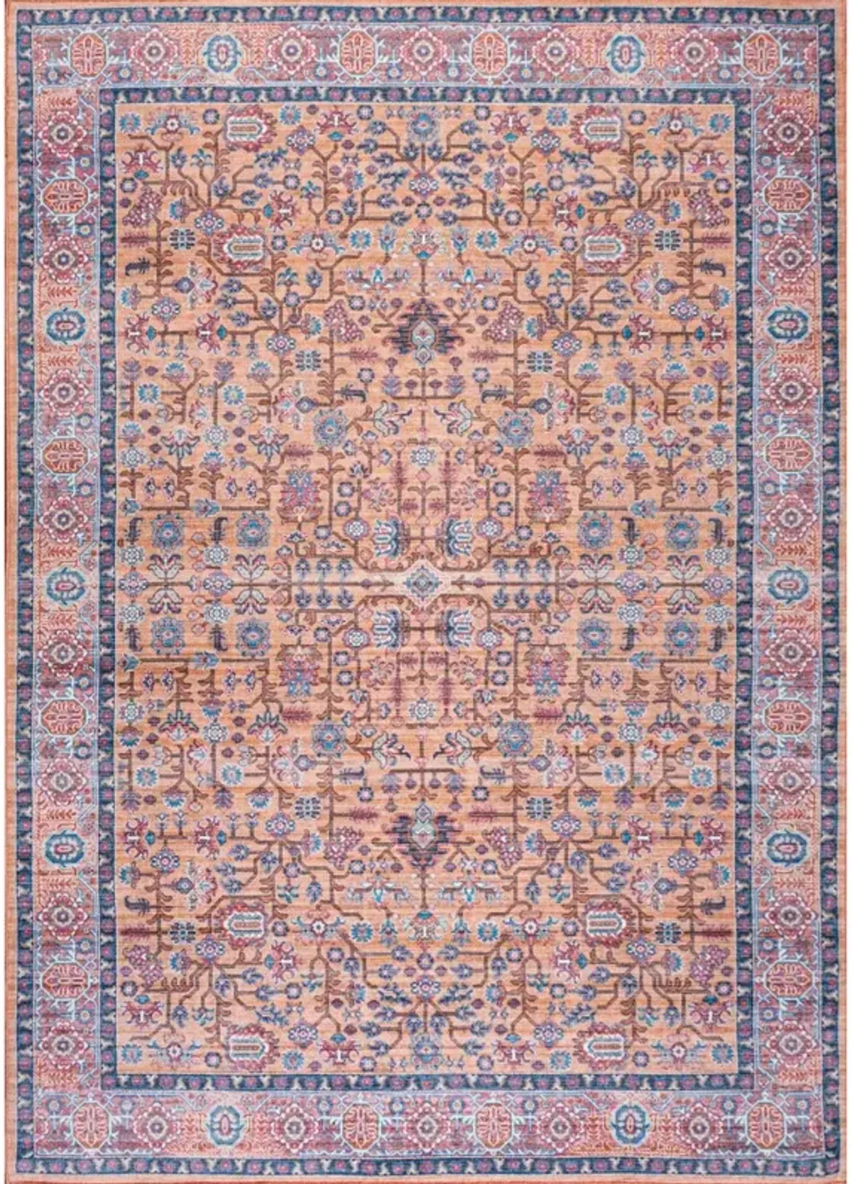 Kemer All Over Persian Washable Indoor/Outdoor Area Rug