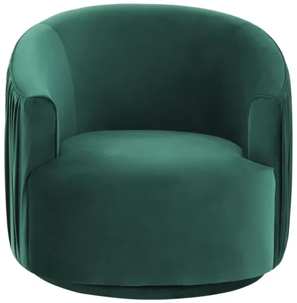 Belen Kox The Chic Pleated Velvet Swivel Lounge Chair, Belen Kox