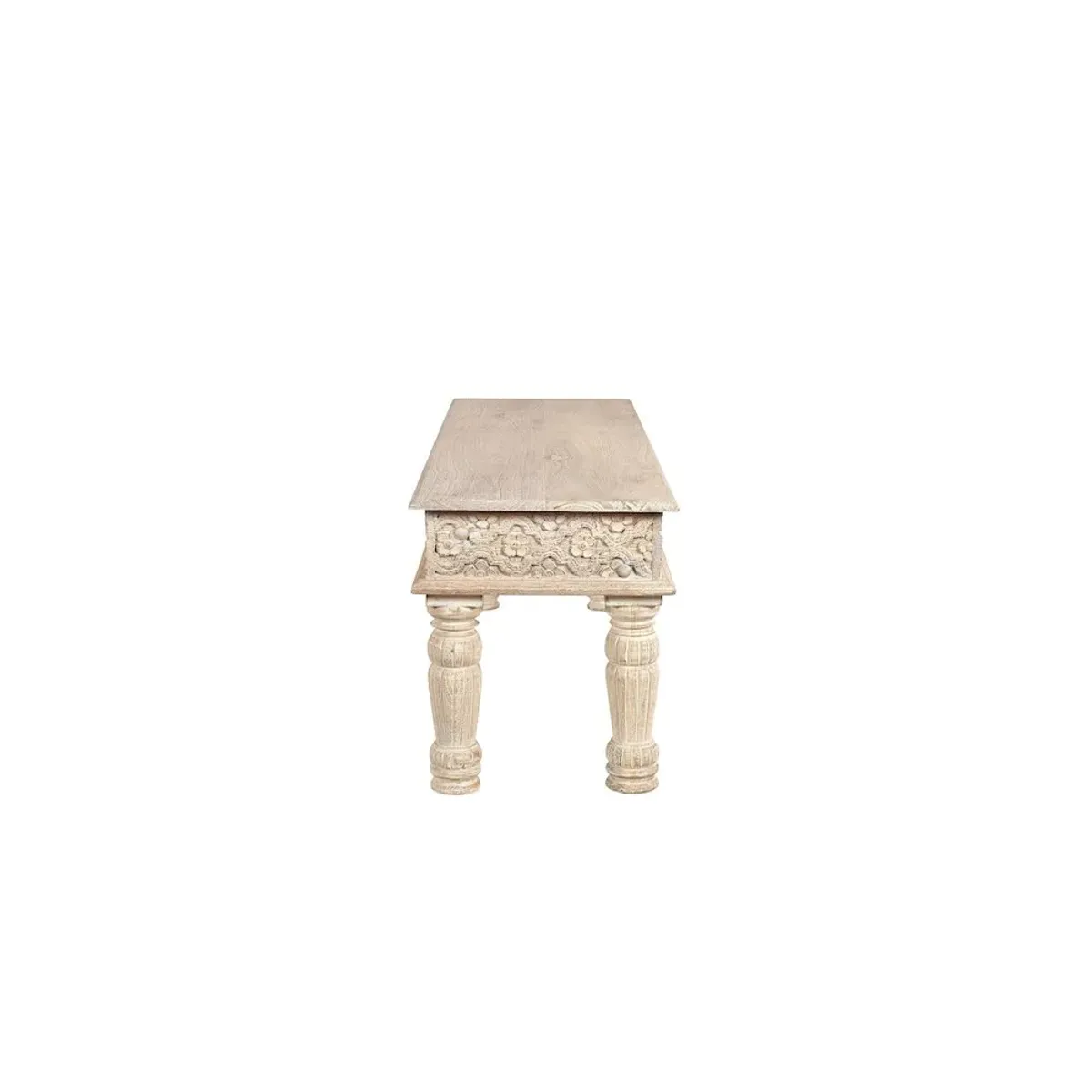 Taran Designs Eldris 58 Carved Solid Wood Dining Bench