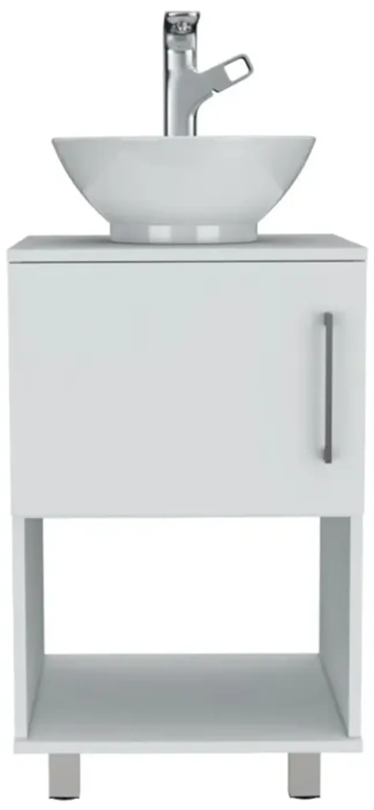 Saybrooke 1-Shelf Single Bathroom Vanity White