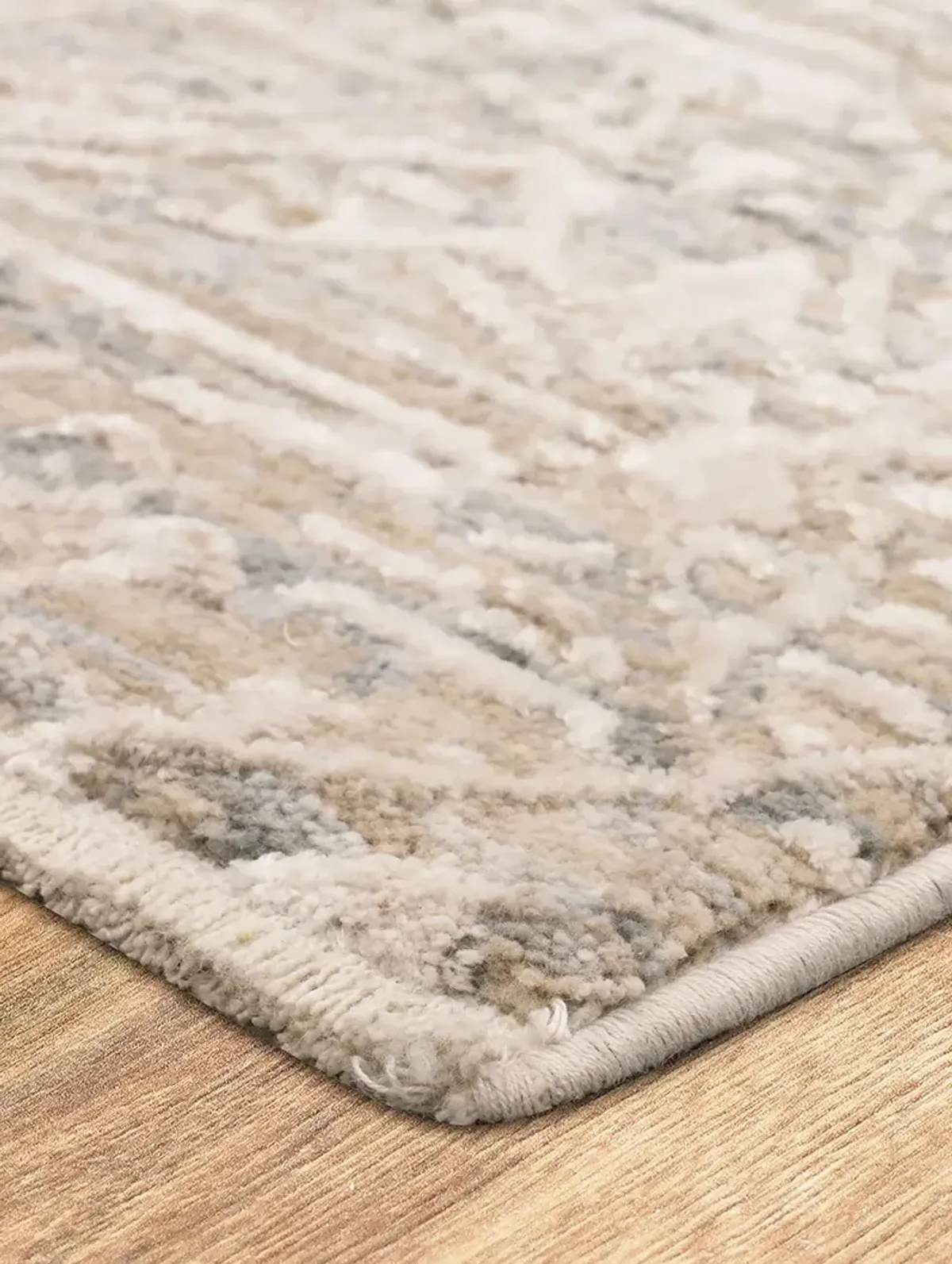 Solitude Mandawa Cream Dark gray 2' 7" X 7' 3" Rug