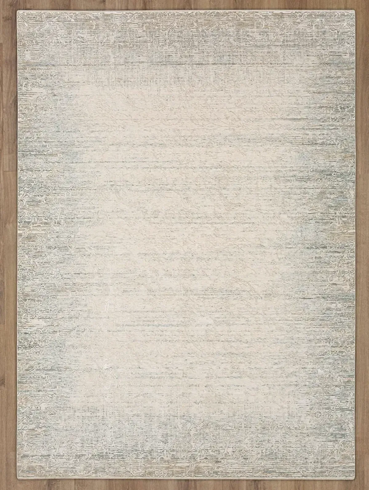 Solitude Mandawa Cream Dark gray 2' 7" X 7' 3" Rug