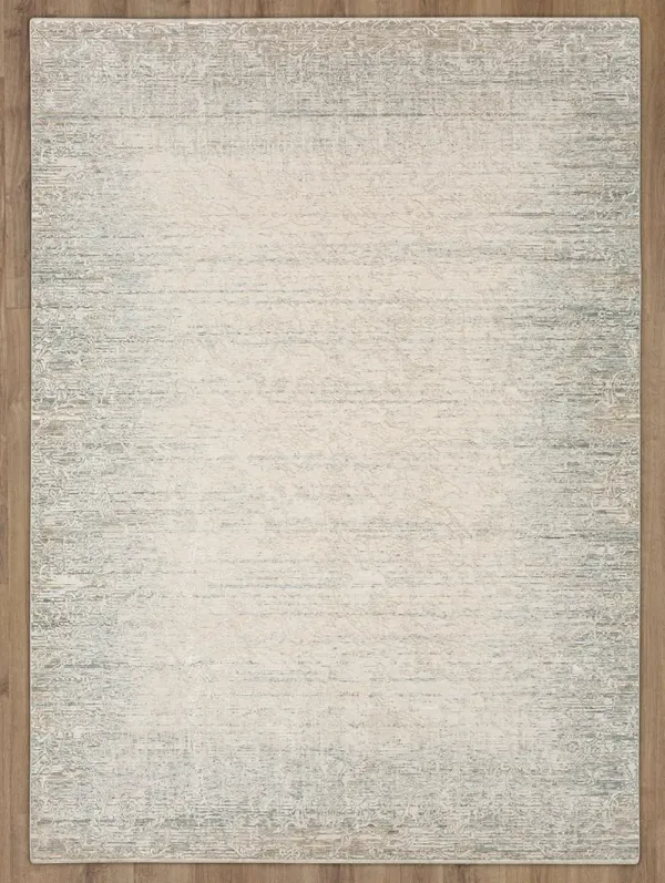 Solitude Mandawa Cream Dark gray 2' 7" X 7' 3" Rug