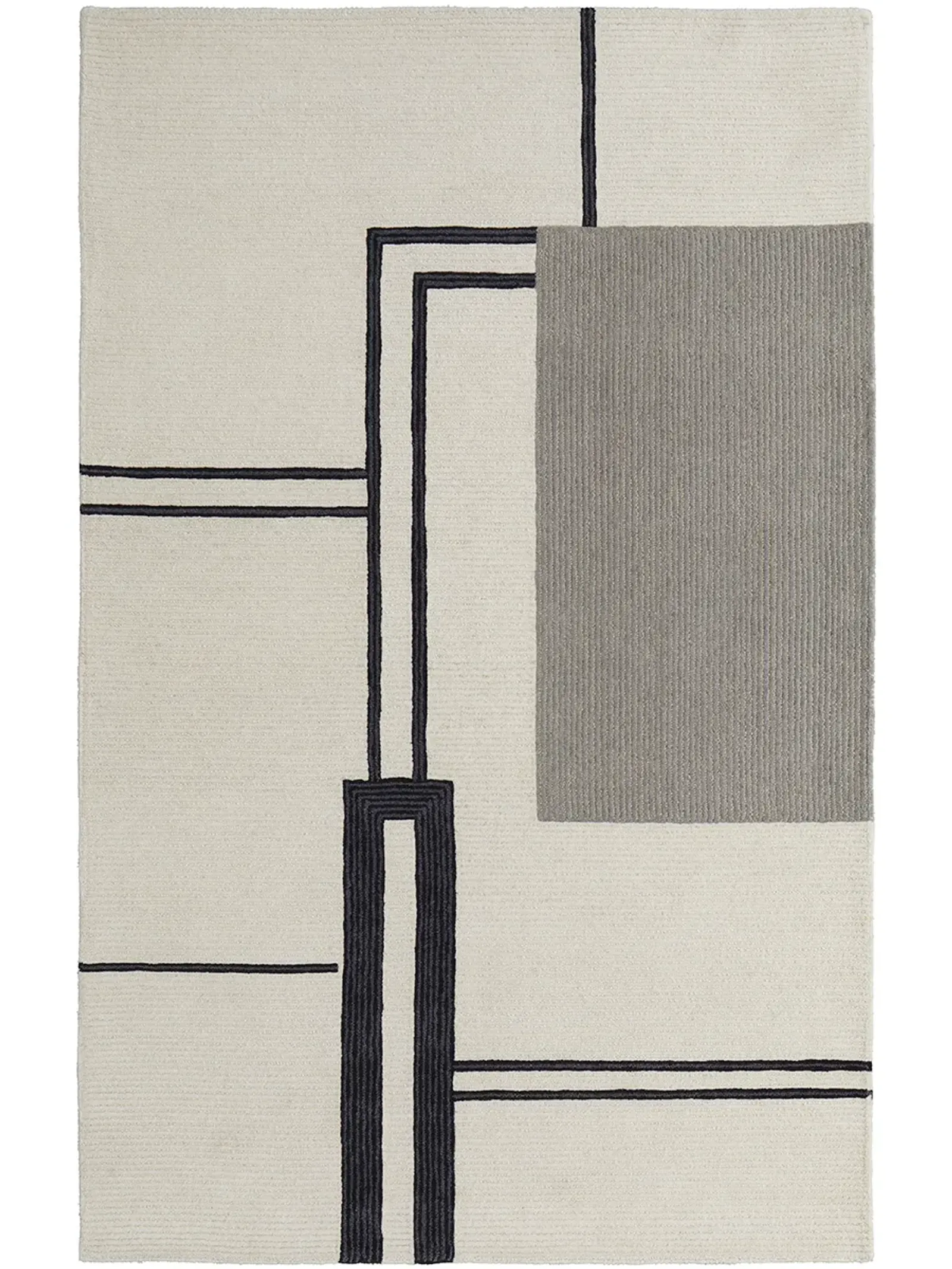 Maguire 8899F Ivory/Gray/Black 12' x 15' Rug