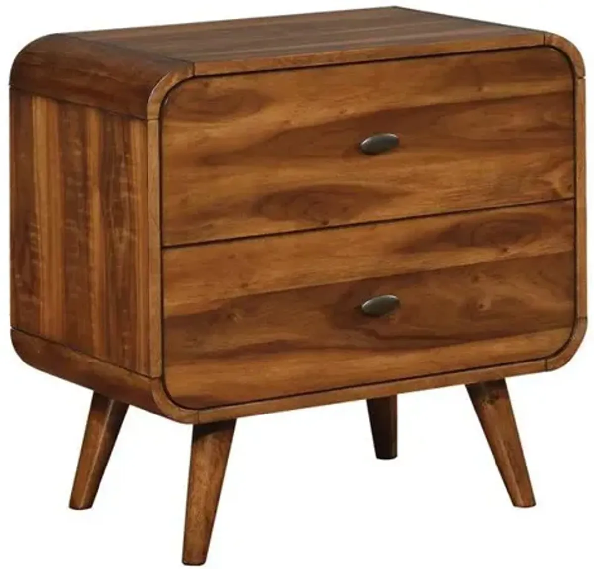 Robyn 2-drawer Nightstand Dark Walnut