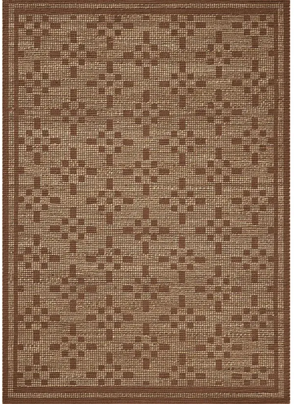 Judy JUD-07 Natural / Spice 2''3" x 3''9" Rug by Chris Loves Julia