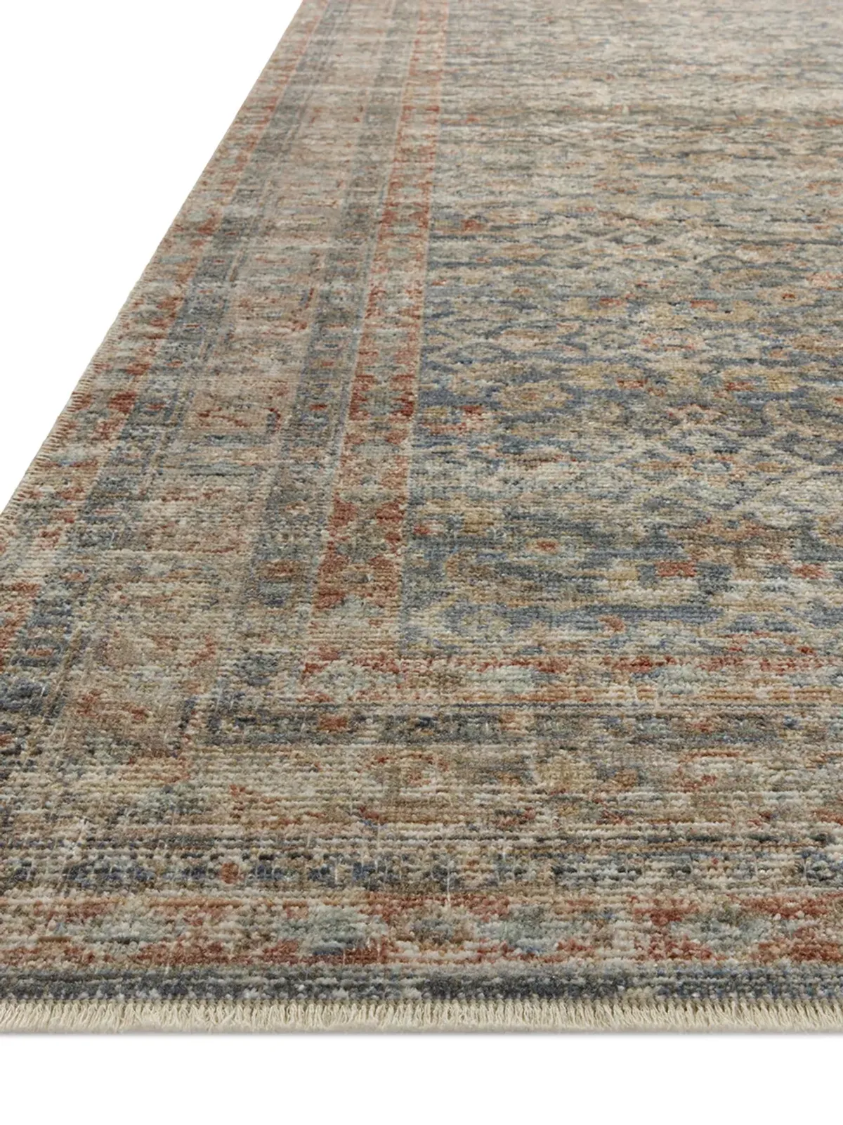 Heritage HER-12 Blue / Rust 4''0" x 10''0" Rug by Patent Pending