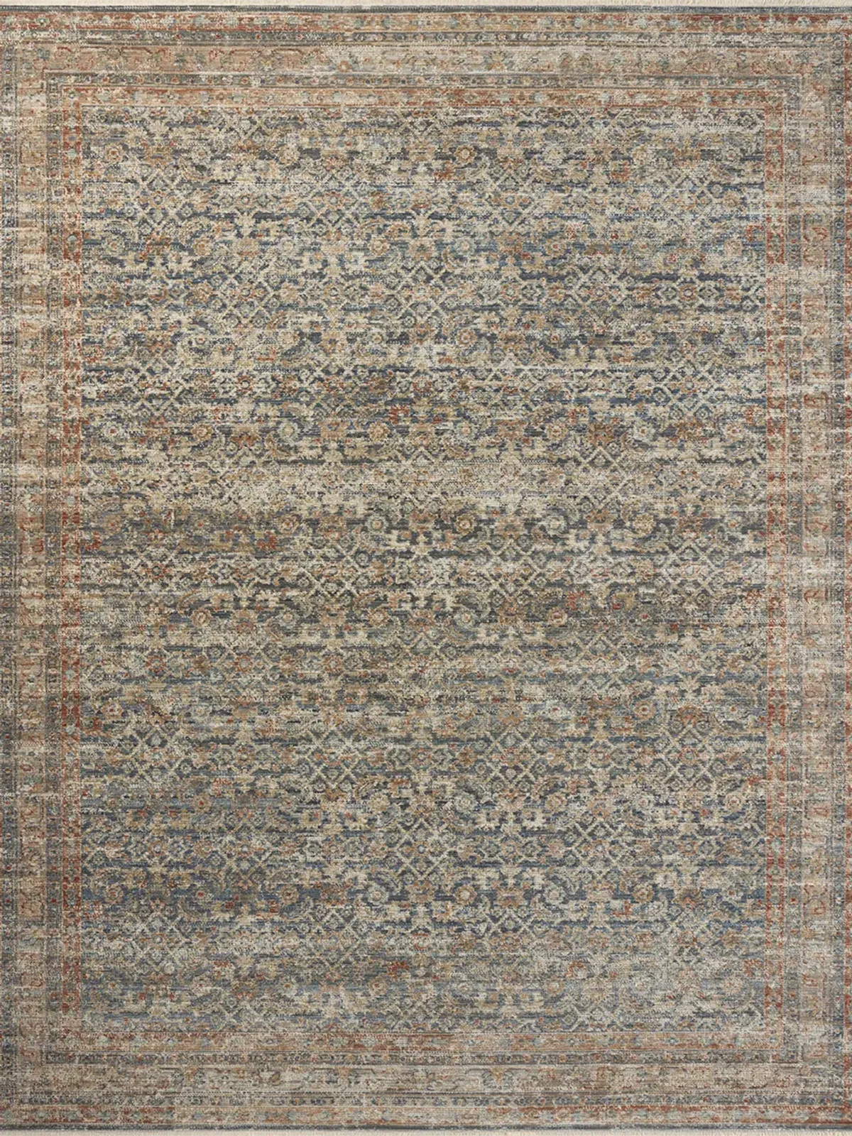 Heritage HER-12 Blue / Rust 4''0" x 10''0" Rug by Patent Pending