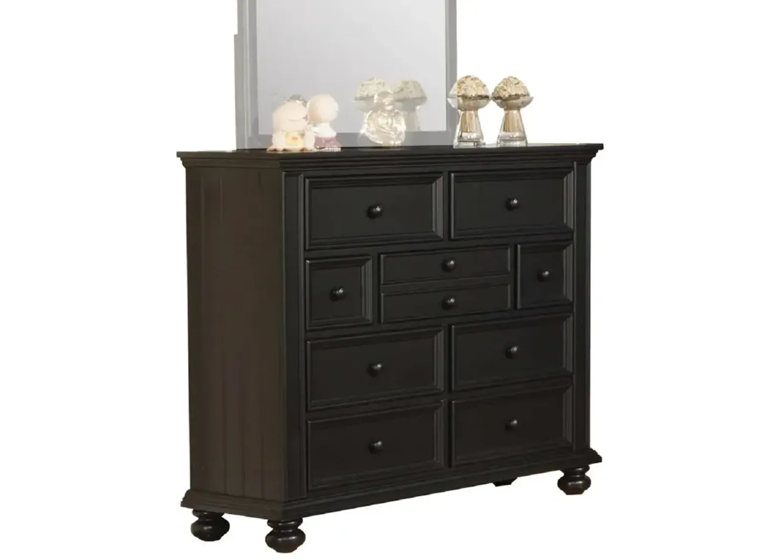 Cape Cod 9-Drawer Dresser in Black