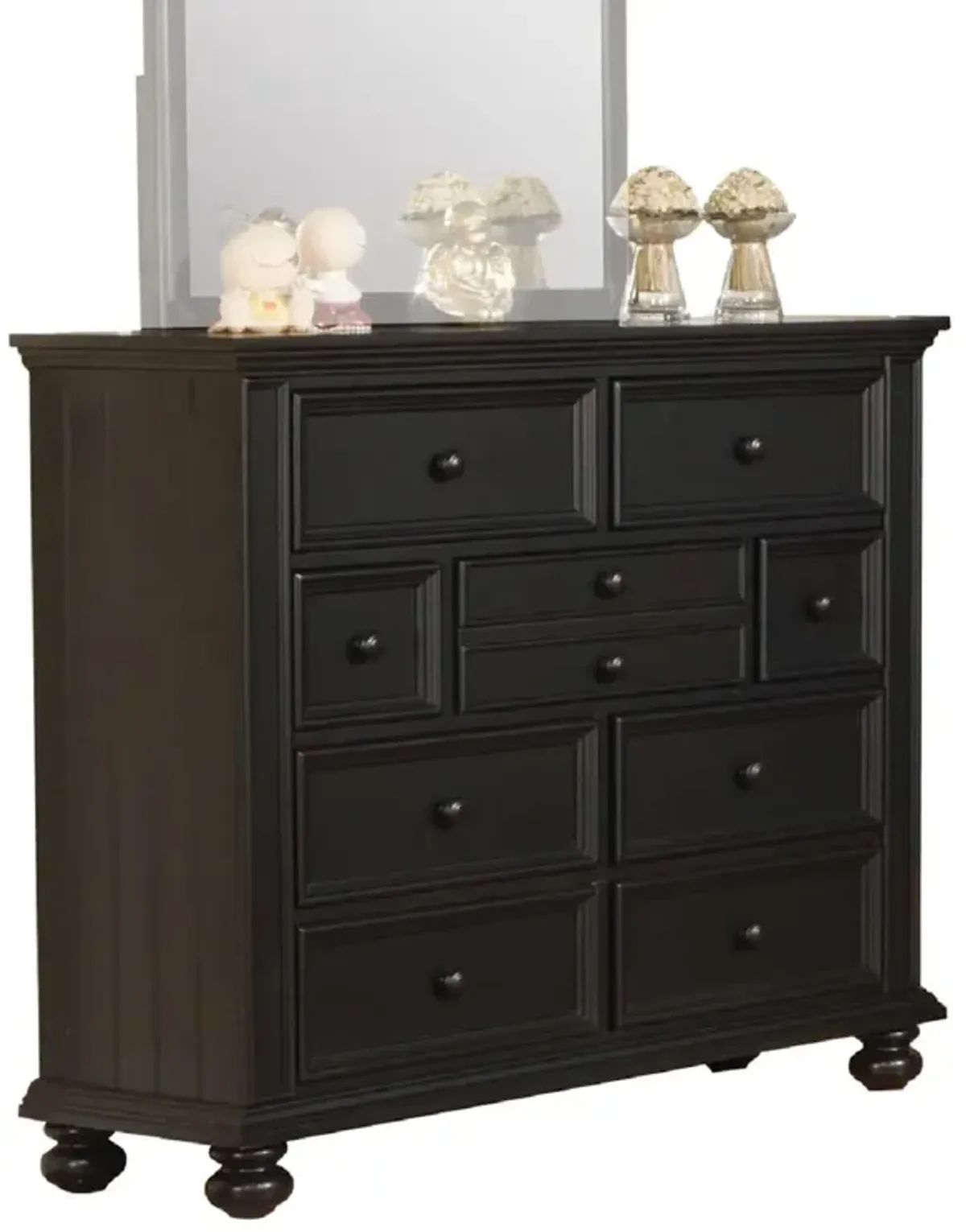 Cape Cod 9-Drawer Dresser in Black