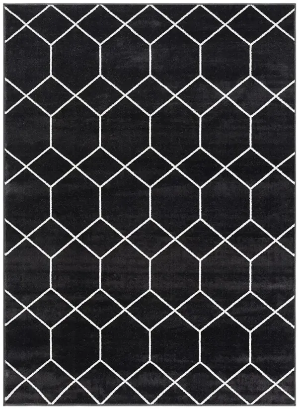 Vintage Medallion Machine Woven Area Rug, Easy Clean, Non-Slip Backing