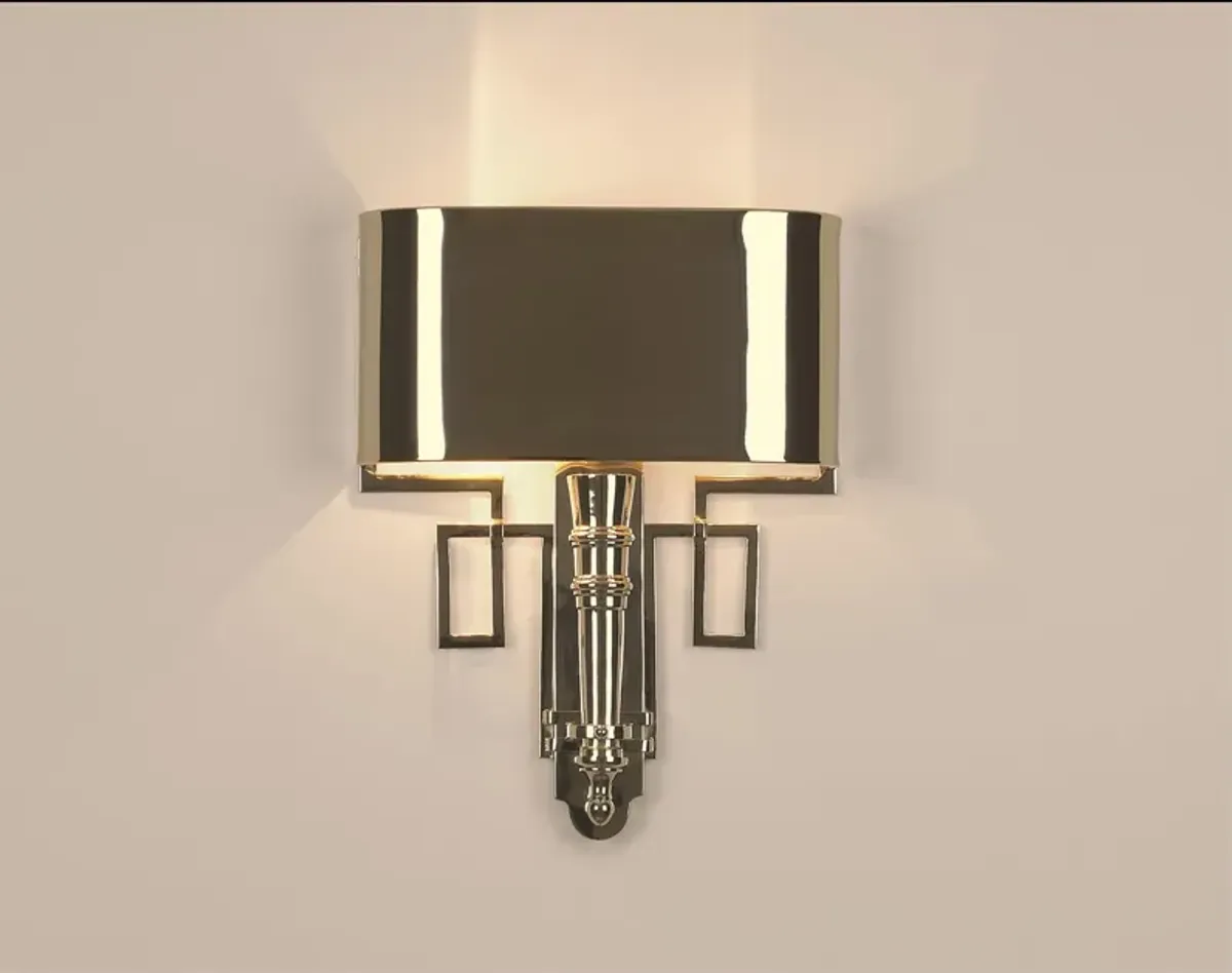 Torch Sconce Hardwire- Silver