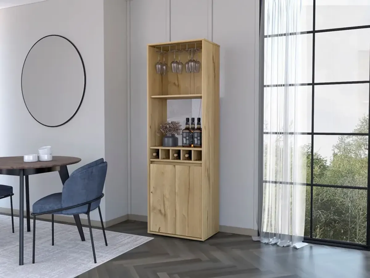 Bar Cabinet Tucson, Living Room, Light Oak