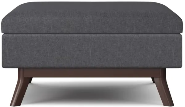 Owen 34 in Wide Rectangle Coffee Table Storage Ottoman