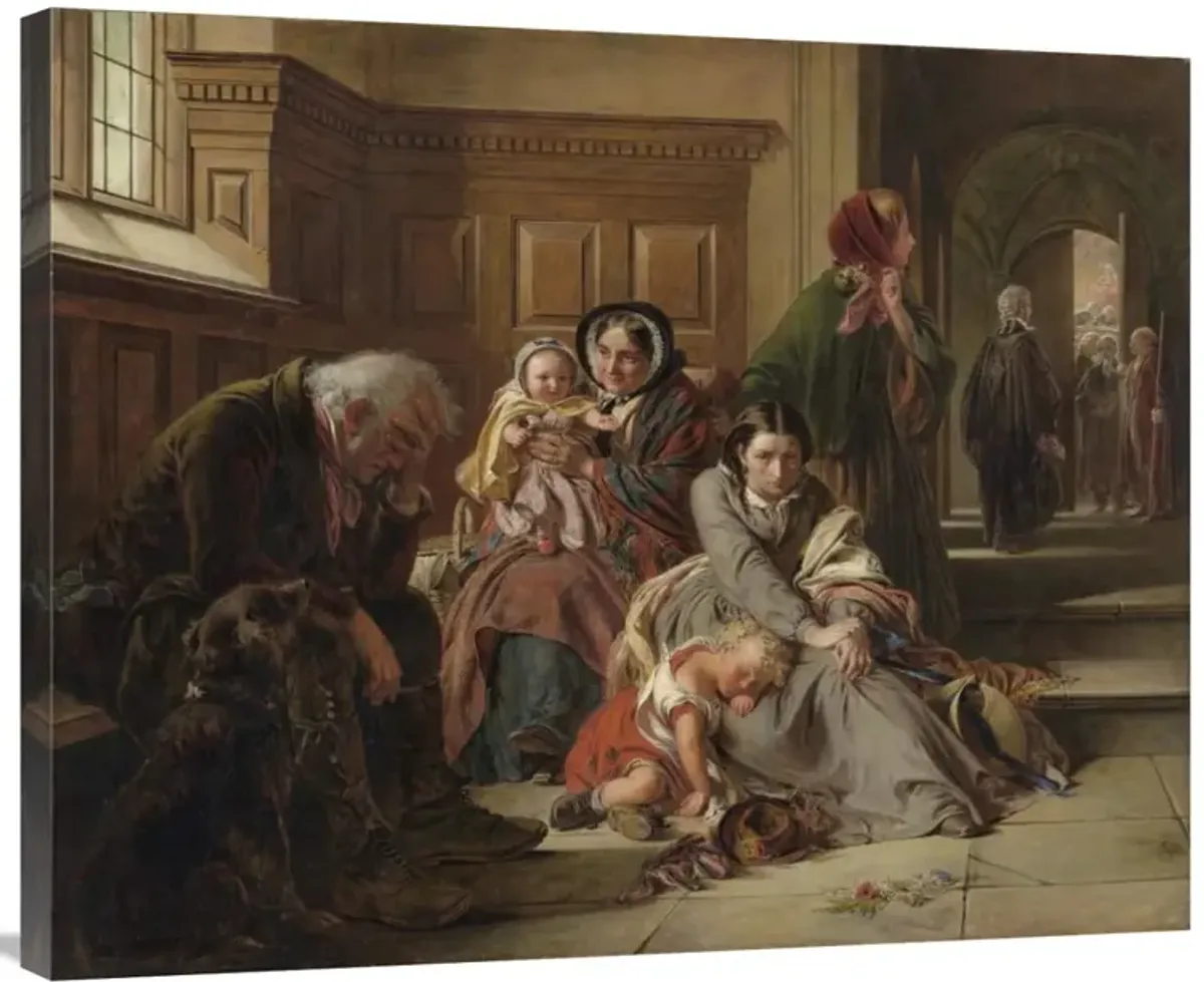 Waiting for the Verdict-Canvas Art-35x28