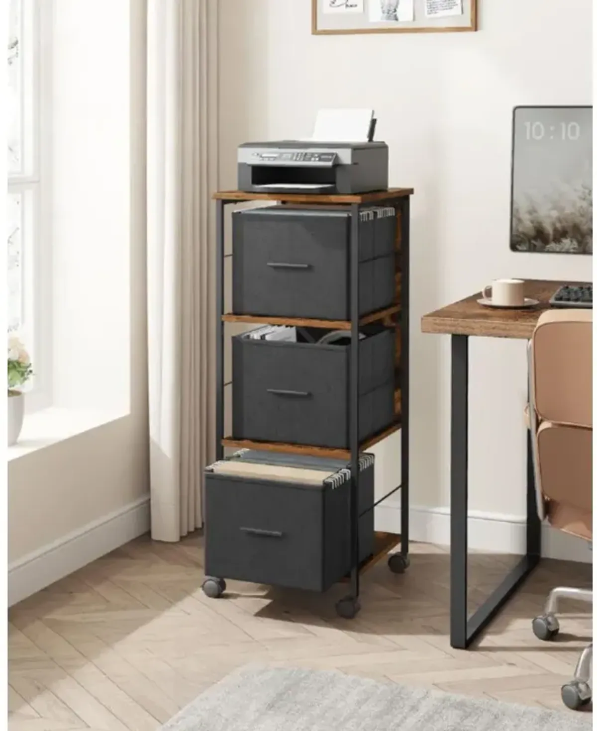 3-Drawer File Cabinet for Efficient Office Storage and Organization