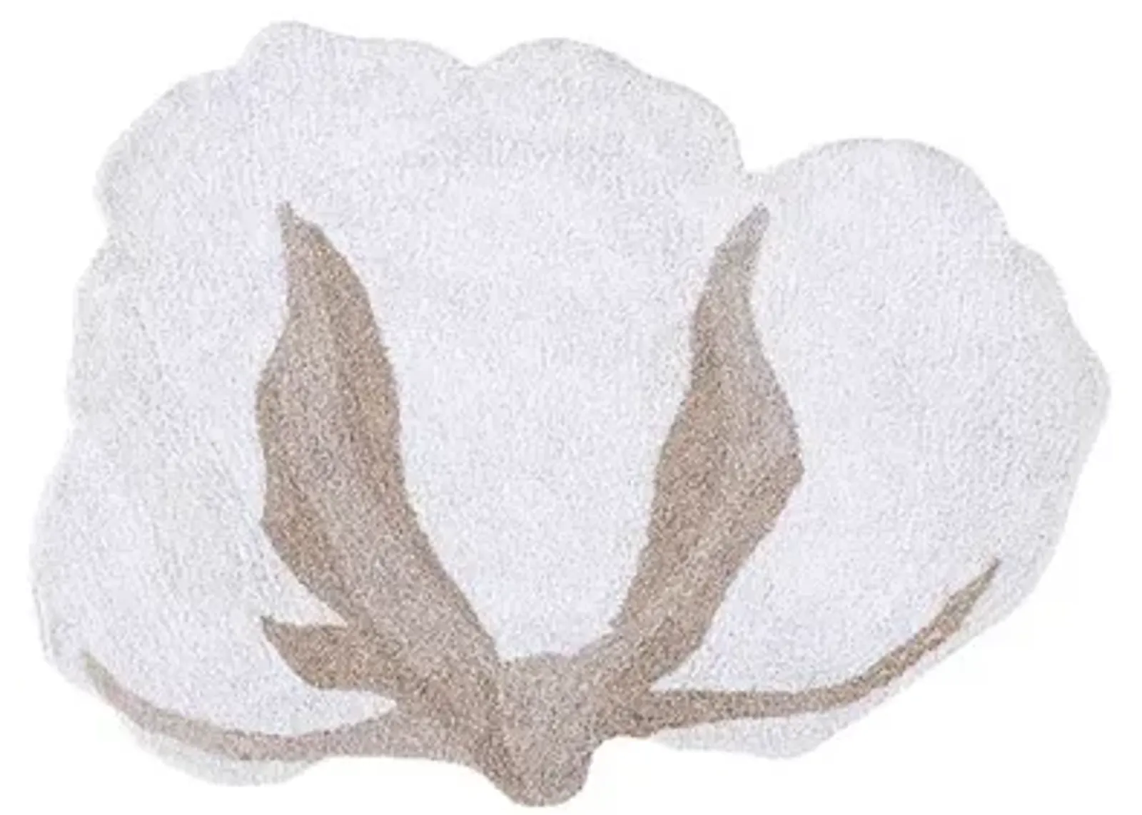 Washable rug Cotton Flower