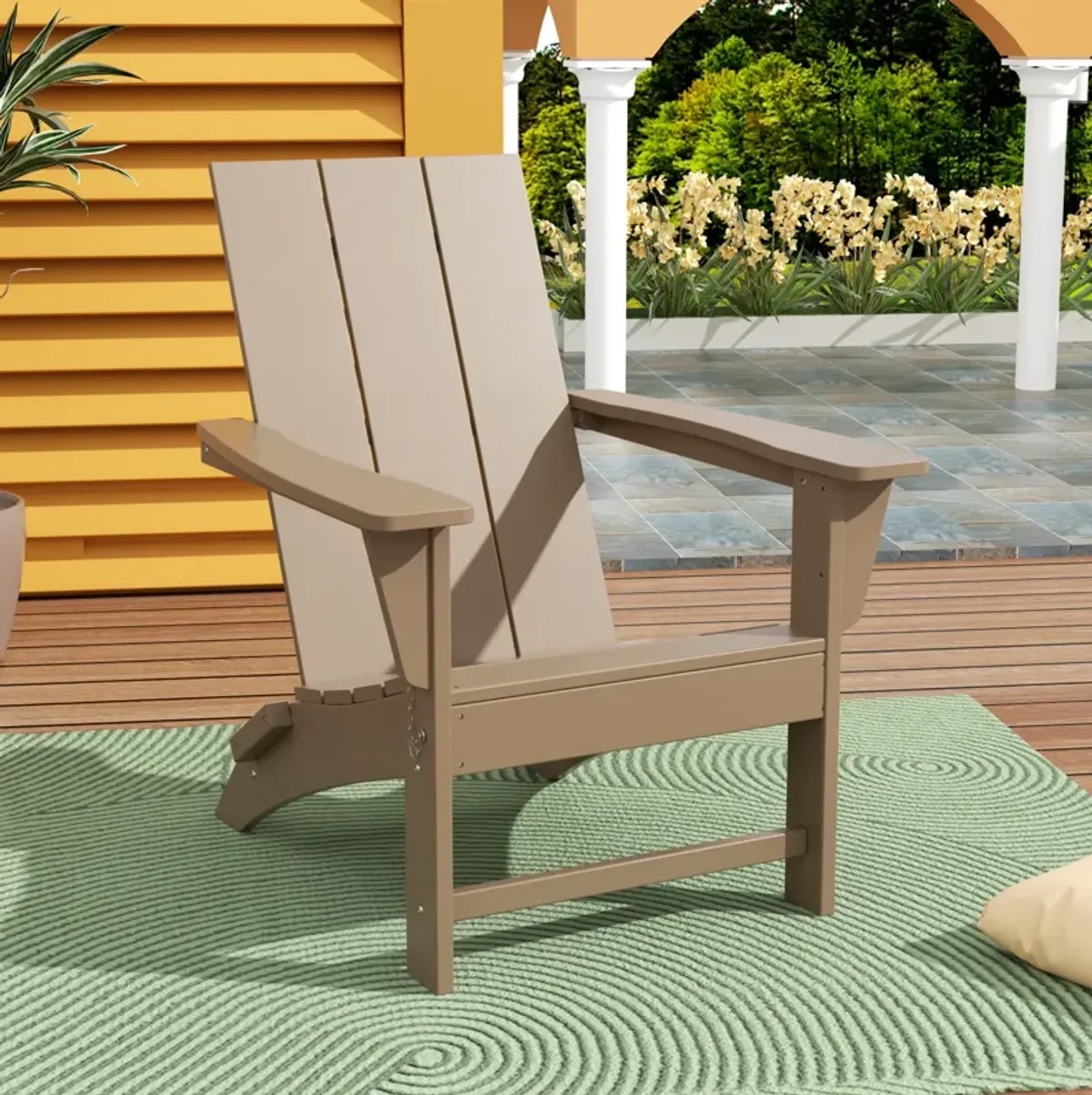 WestinTrends Modern Folding Adirondack Chair