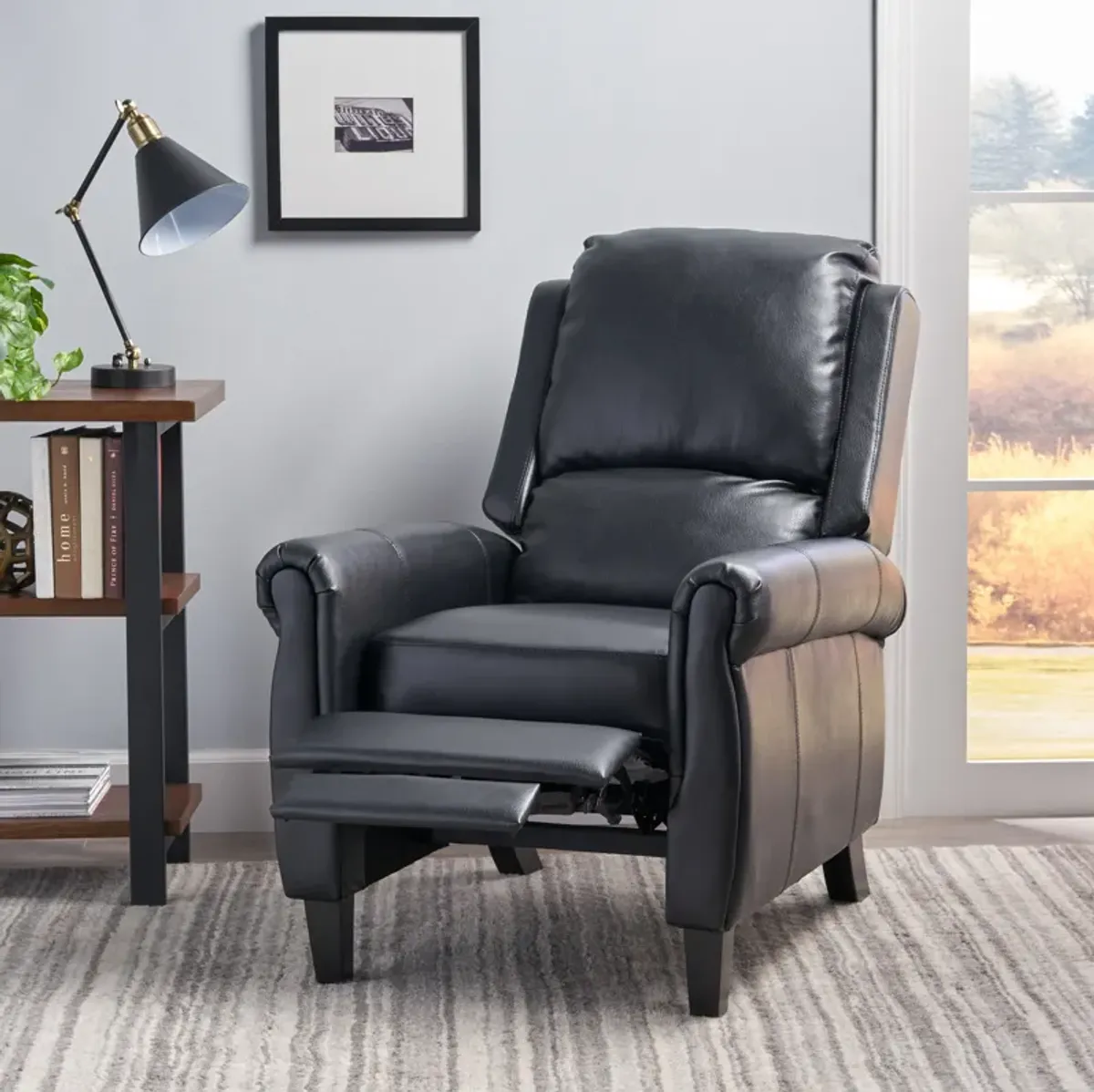 Merax Manual Pu Leather Recliner Chair