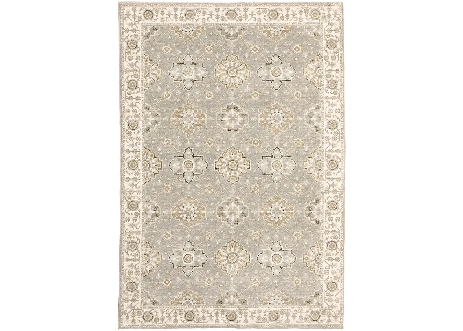 Andorra 5'3" x 7'3" Grey Rug