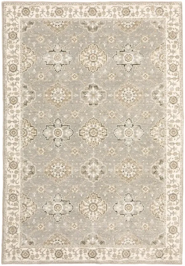 Andorra 5'3" x 7'3" Grey Rug