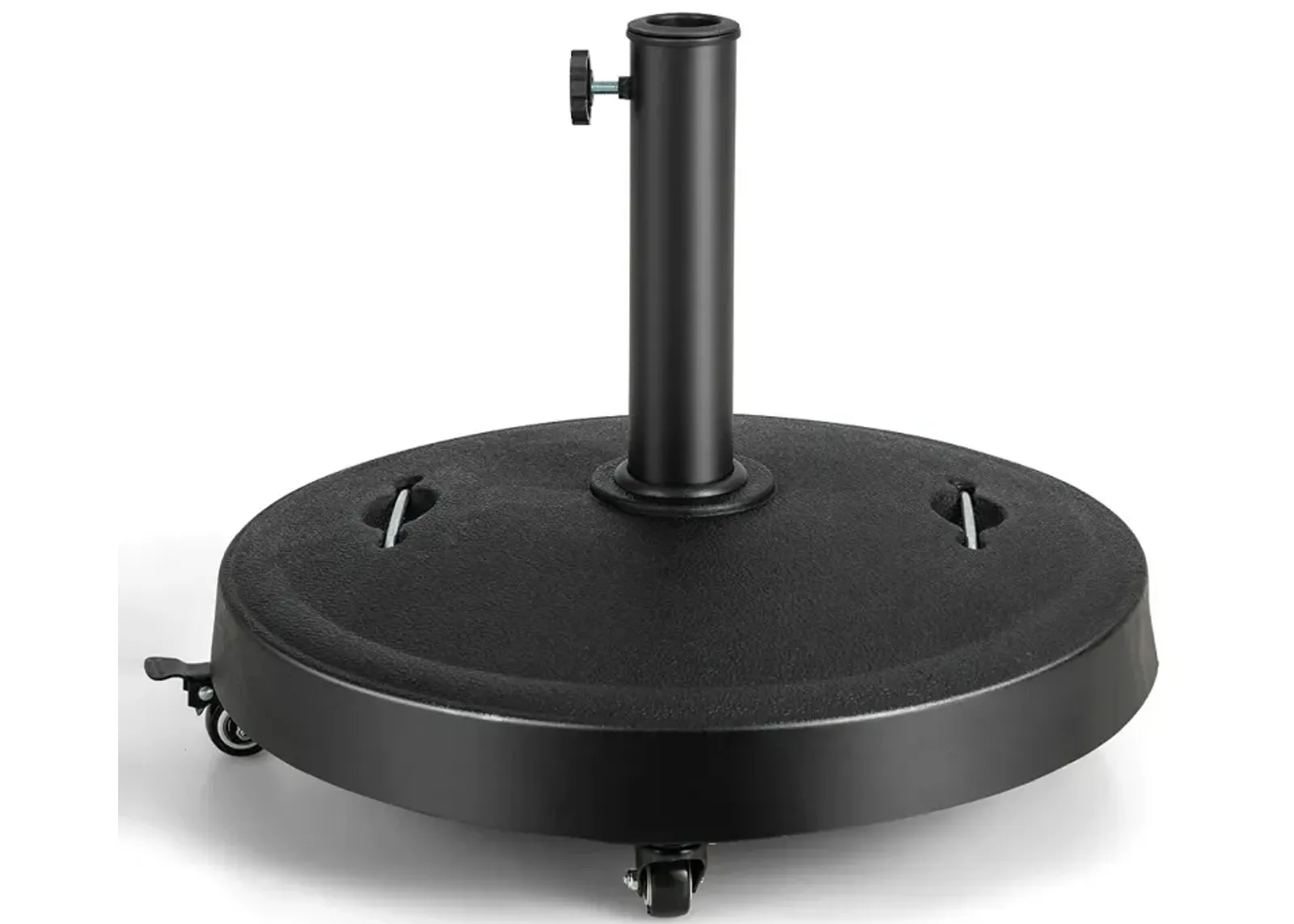 51LBS 20.5Inch Outdoor Umbrella Base with Wheels and Handles