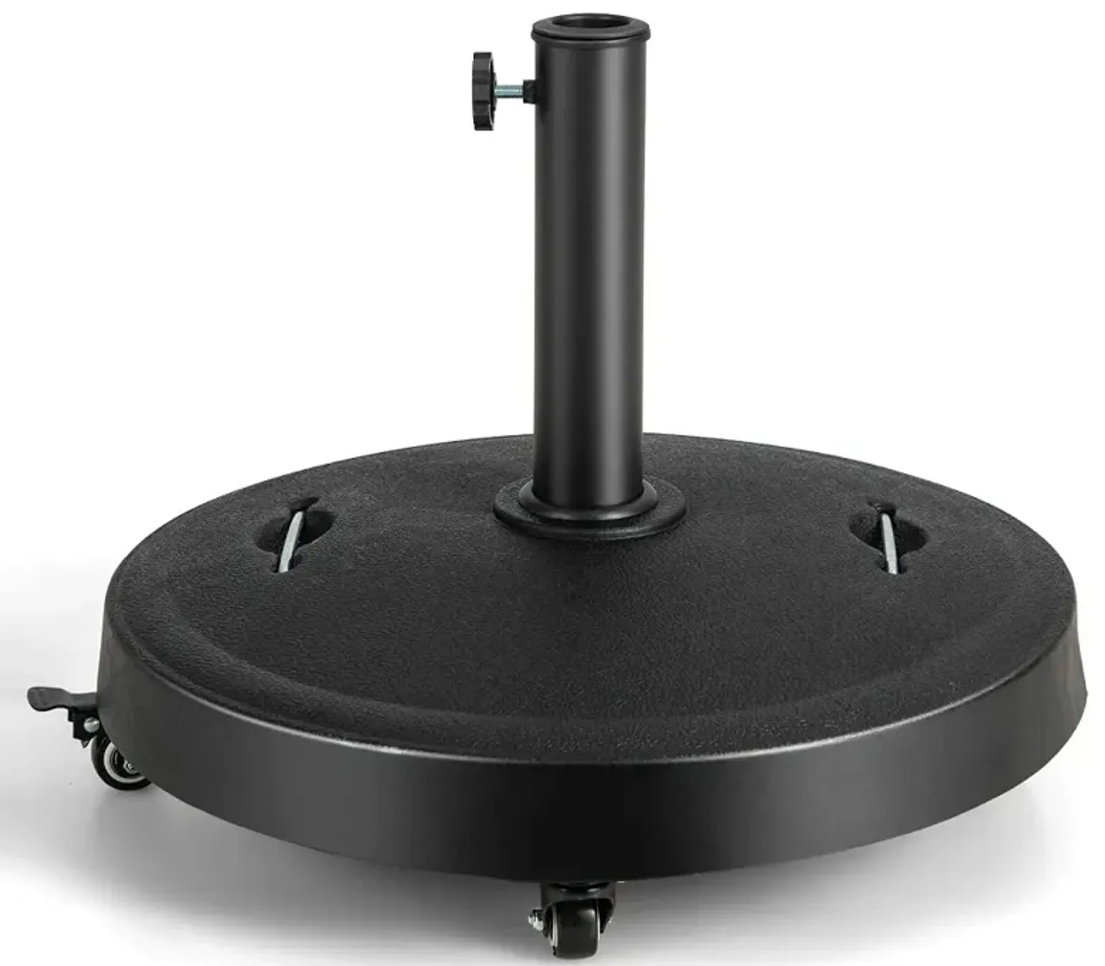 51LBS 20.5Inch Outdoor Umbrella Base with Wheels and Handles