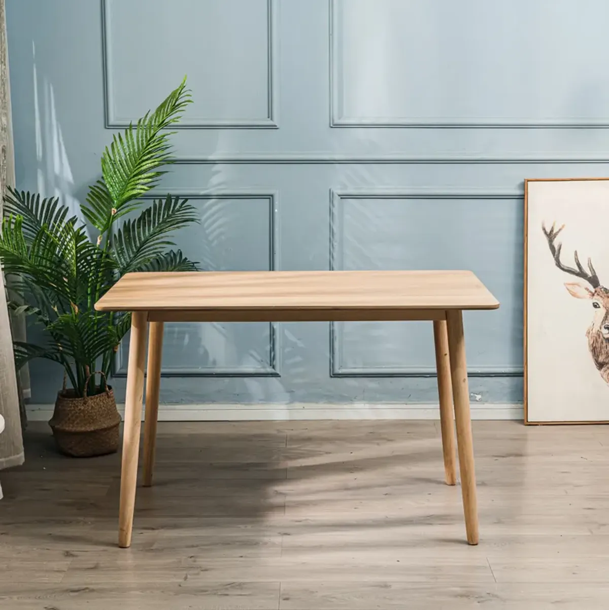 Dining Table for 4 People (L120 cm) Rectangular Wood
