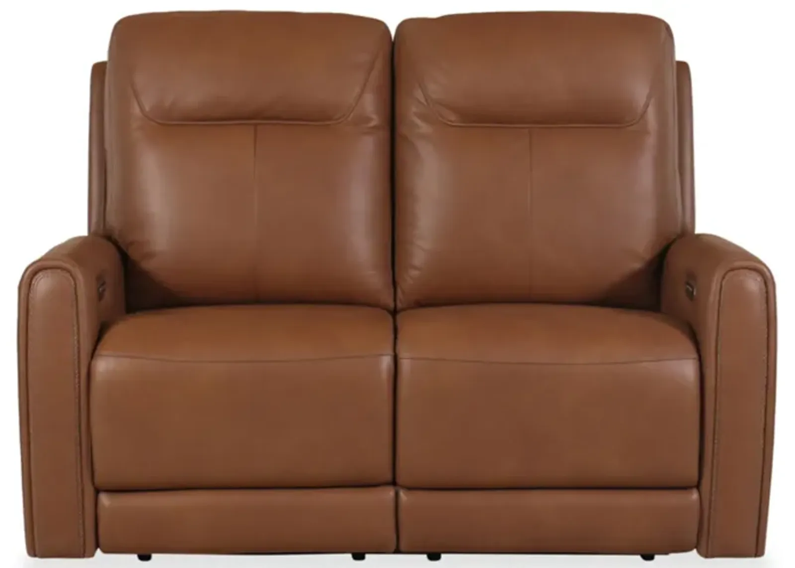 Tryanny Triple Power Leather Reclining Loveseat