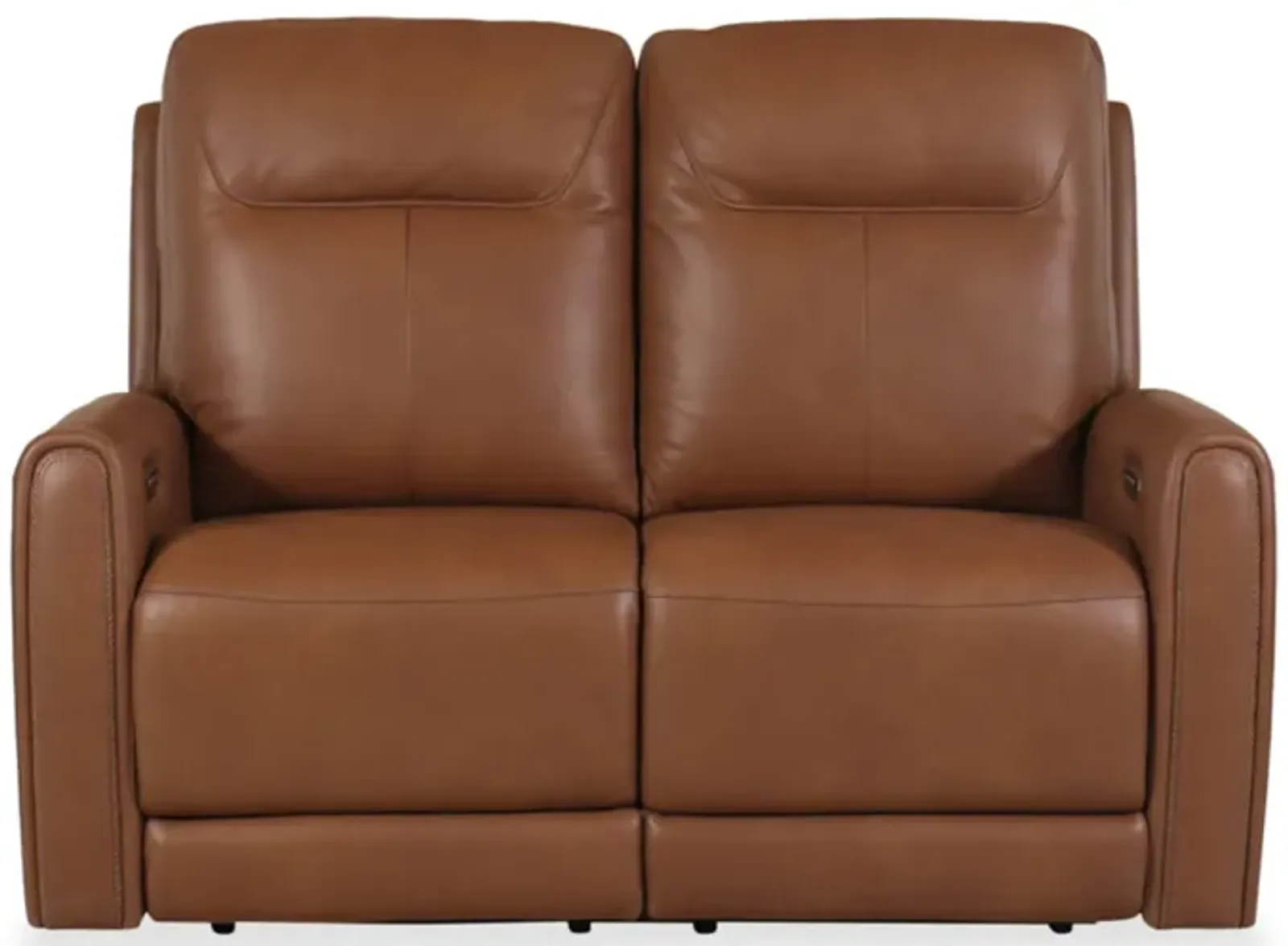 Tryanny Triple Power Leather Reclining Loveseat