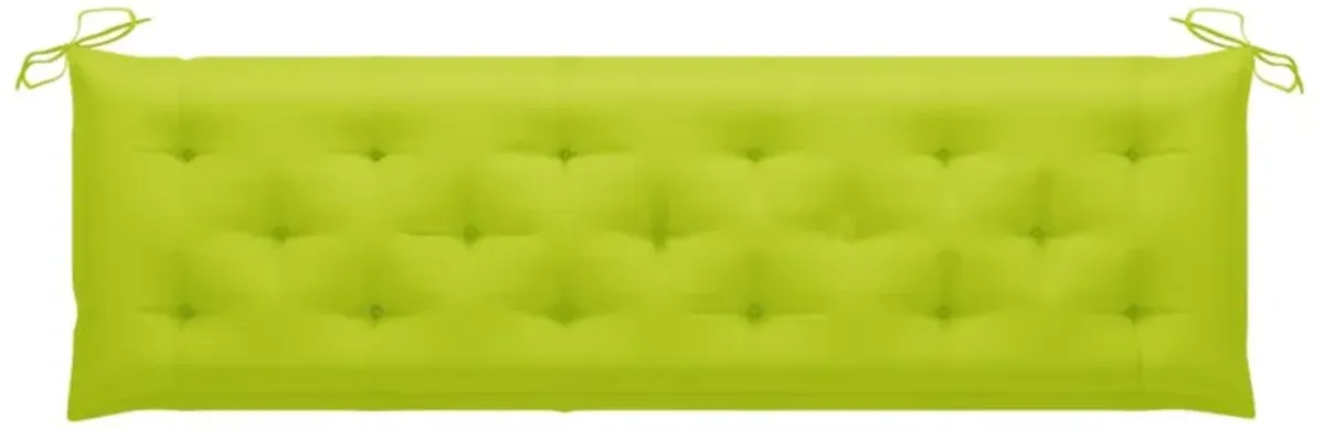 vidaXL Cushion for Swing Chair Bright Green 70.9" Fabric