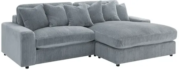 Coaster Co. of America Blaine Upholstered Reversible Chaise Sectional Sofa Fog