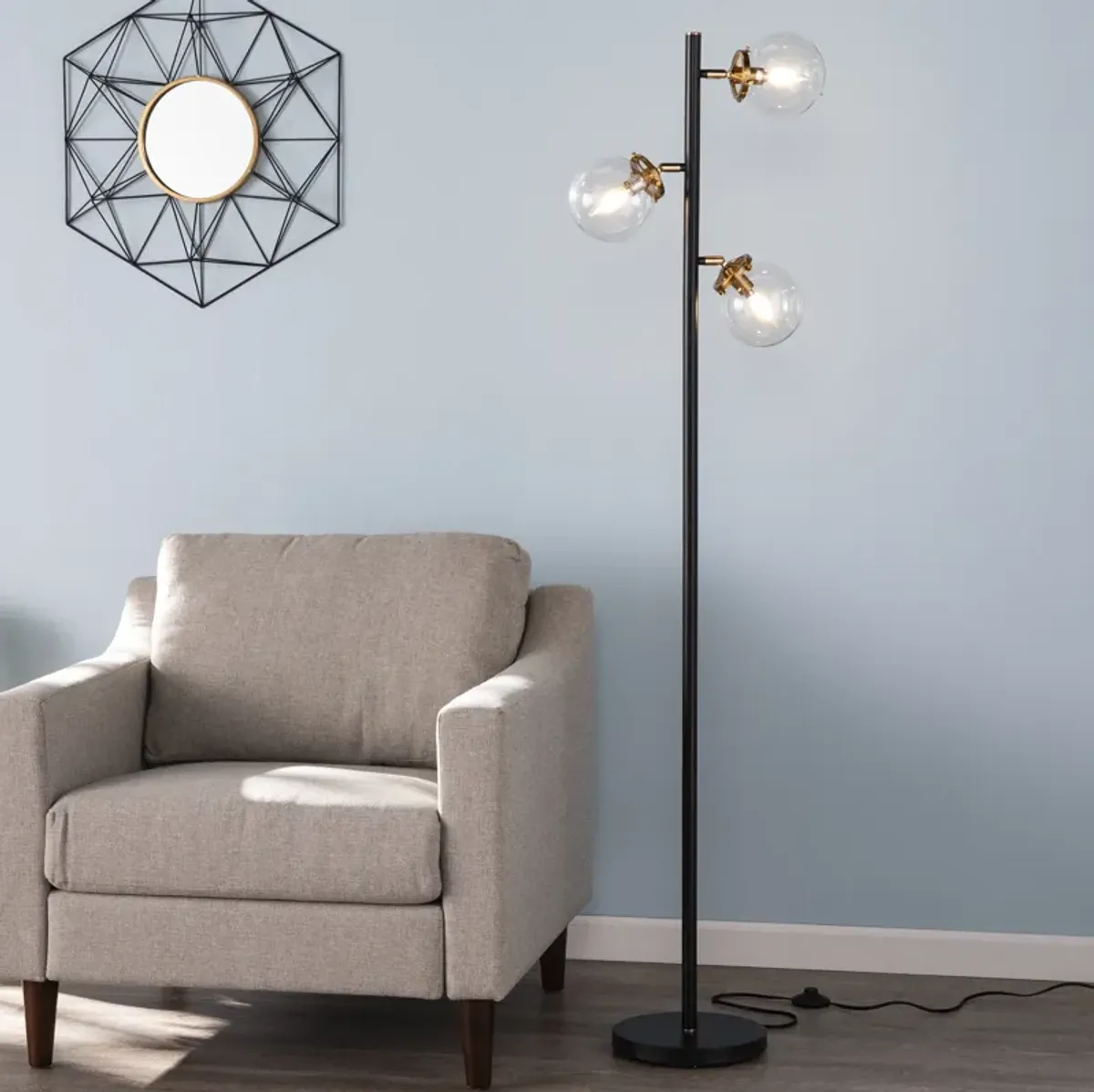 Holly & Martin Boltonly 3-Light Floor Lamp