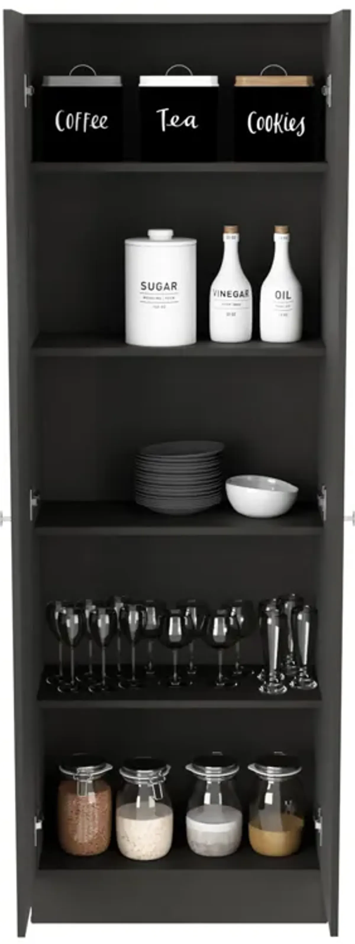 Storage Cabinet Pipestone, Kitchen, Black