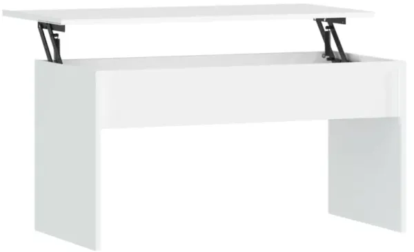 vidaXL Coffee Table White 40.2"x19.9"x20.7" Engineered Wood