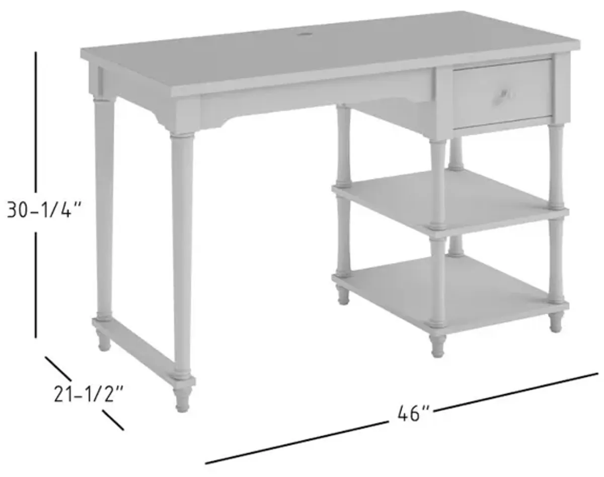 Jofran Grafton Farms Country Farmhouse USB Charging Desk