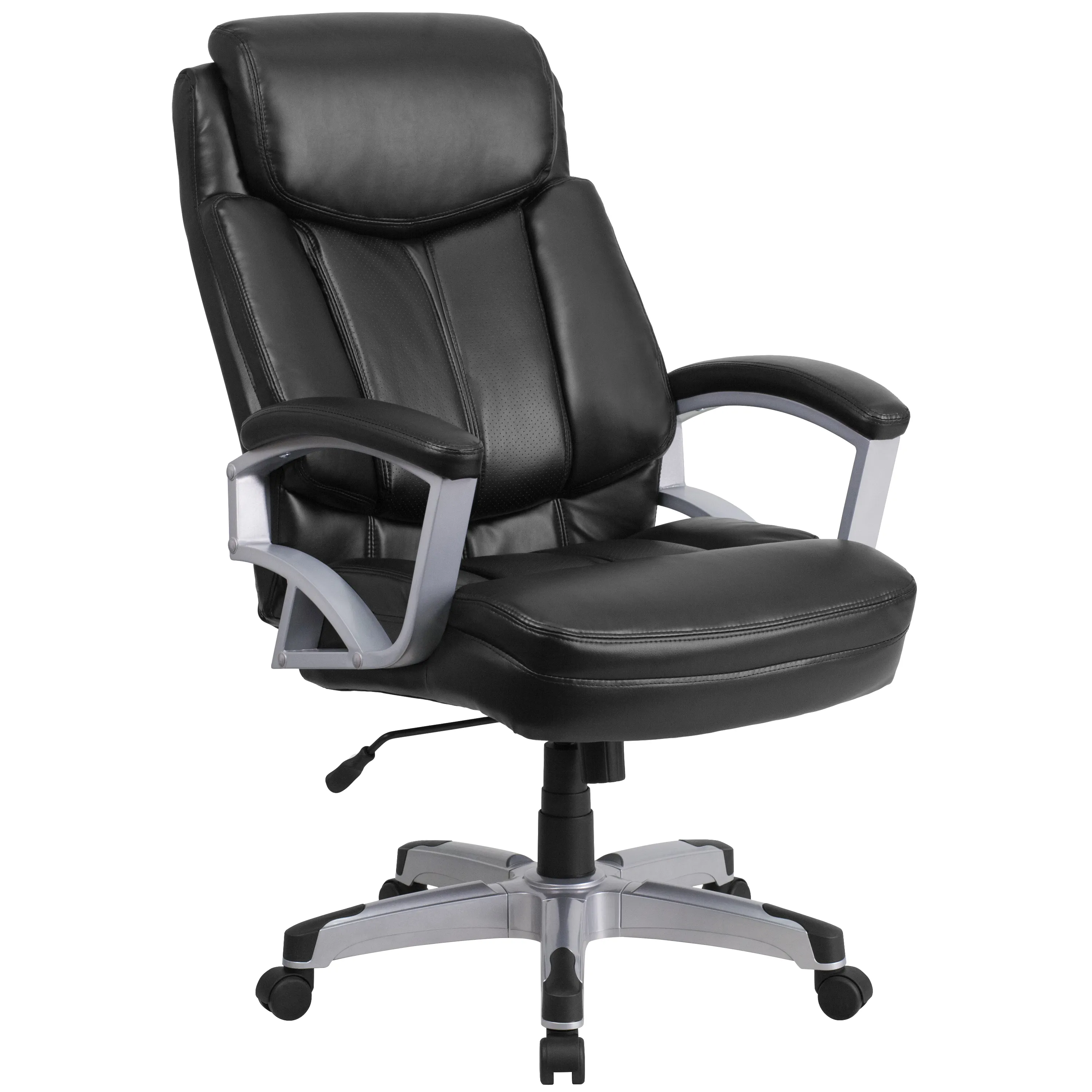 HERCULES Series Big & Tall 500 lb. Rated Black Fabric Executive Swivel Ergonomic Office Chair with Arms