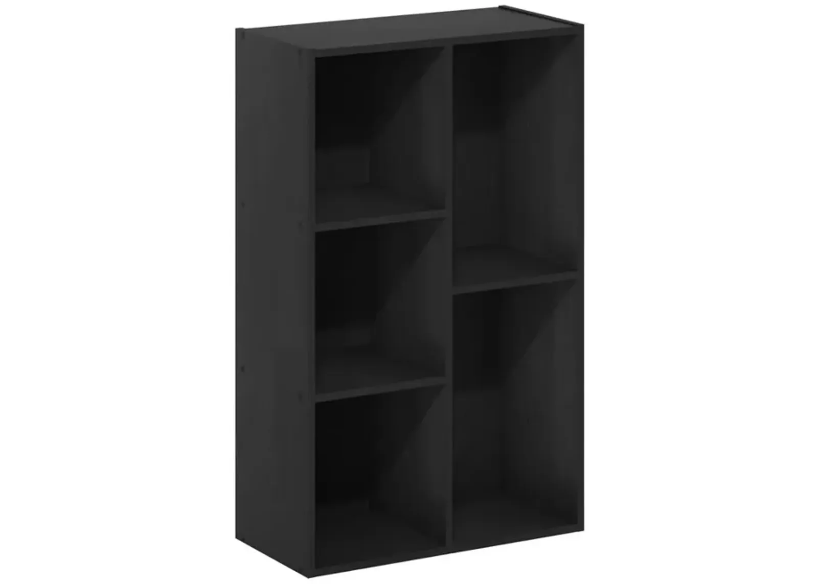 Furinno Luder 5-Cube Reversible Open Shelf, Blackwood