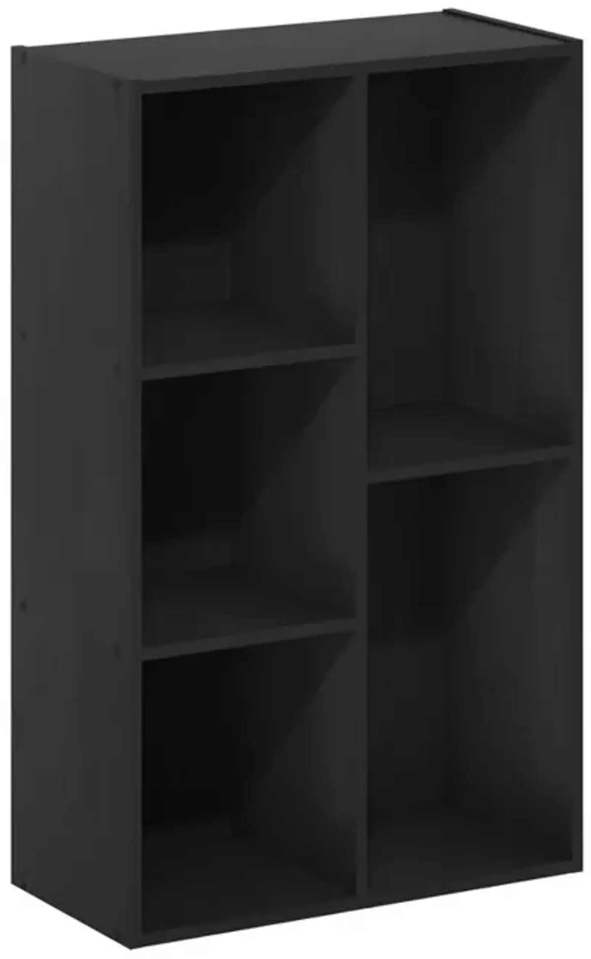 Furinno Luder 5-Cube Reversible Open Shelf, Blackwood