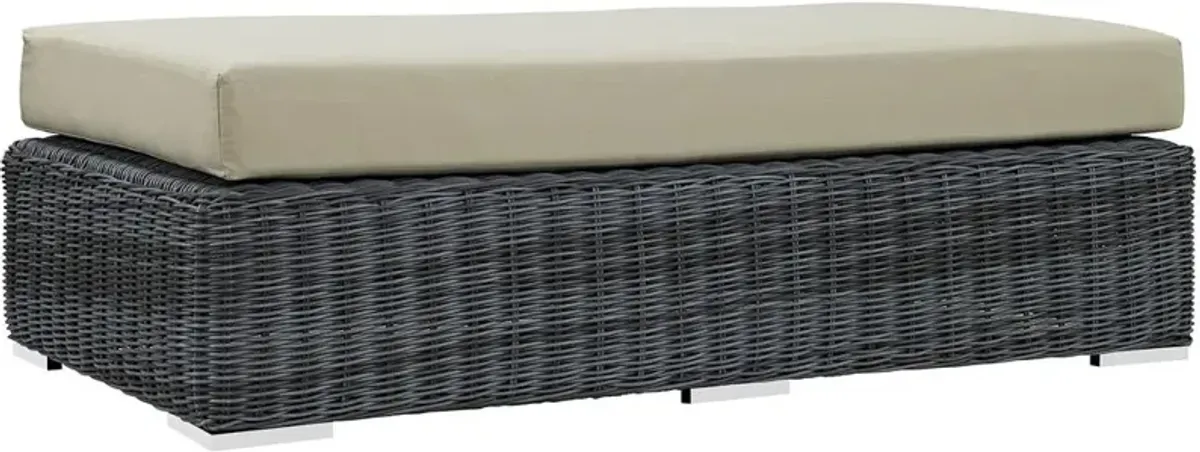 Modway Summon Outdoor Patio Sunbrella Rectangle Ottoman