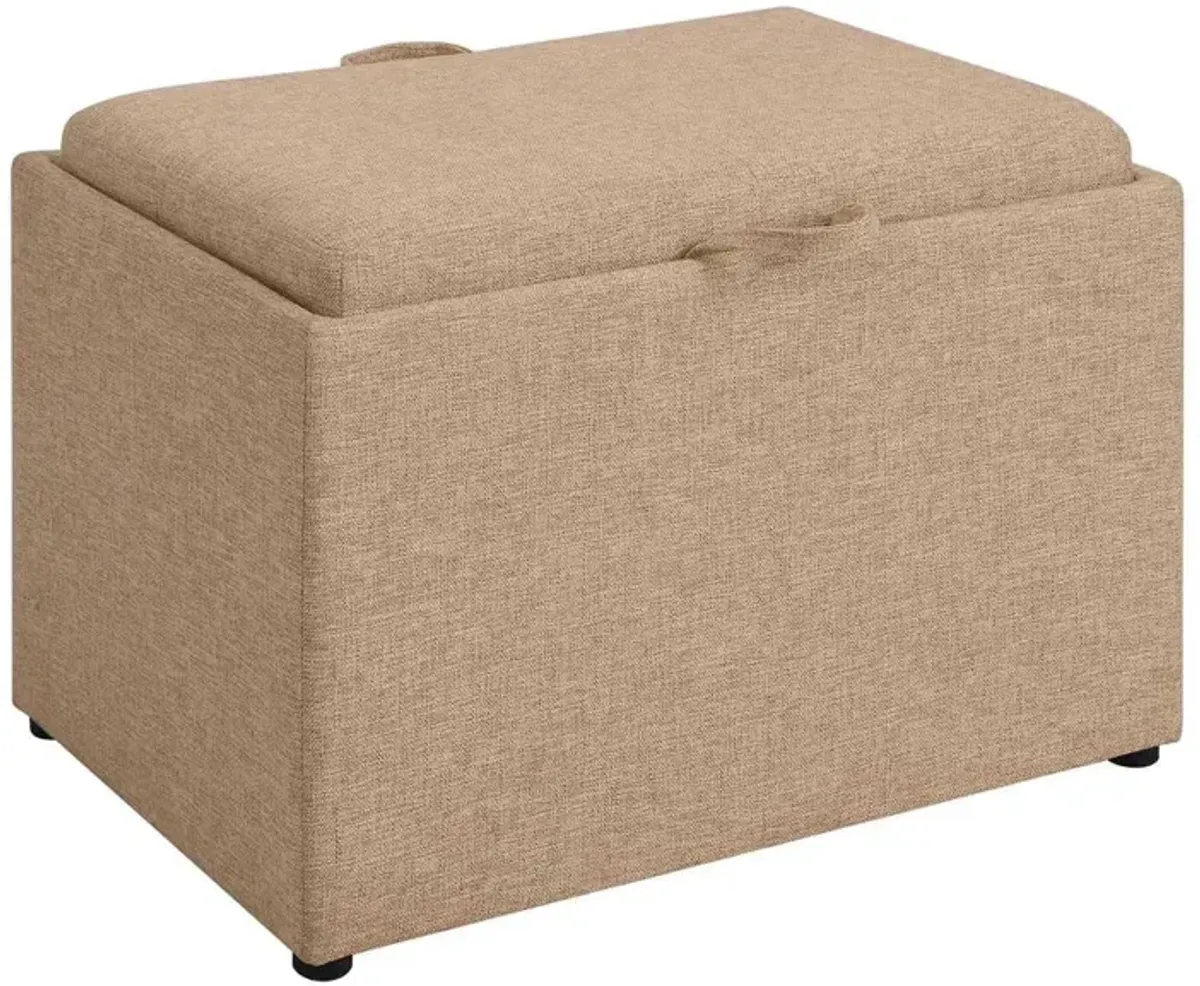 Convience Concept, Inc. Designs4Comfort Accent Storage Ottoman with Reversible Tray