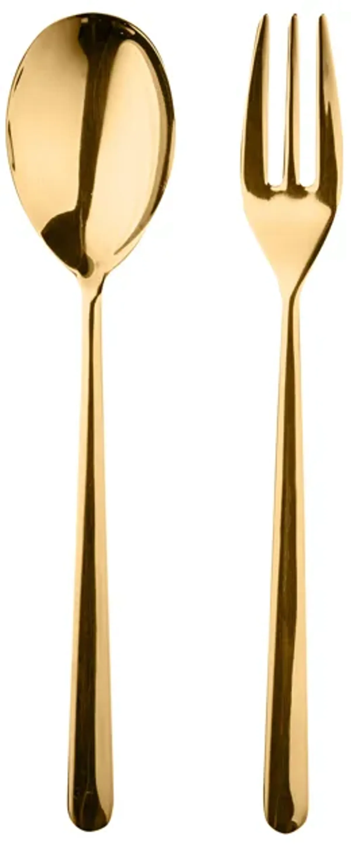 Linea 2 Piece Gold Serving Set