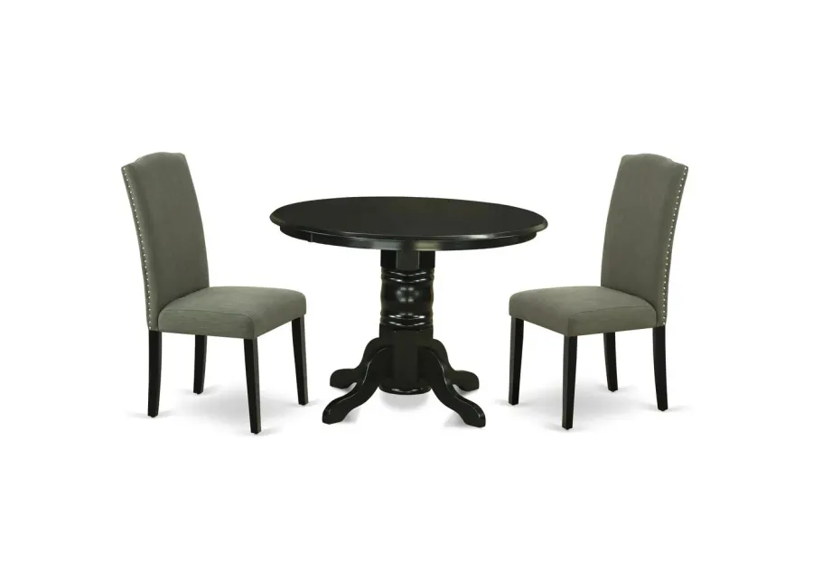 Dining Room Set Black, SHEN3-BLK-20