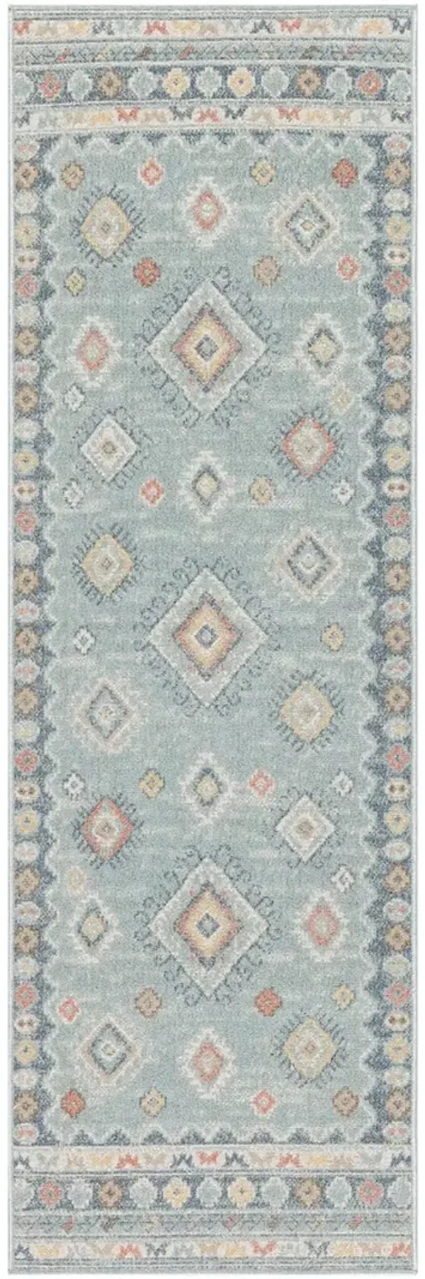 Washable Decor WSD03 Light Blue 2' x 6' Rug