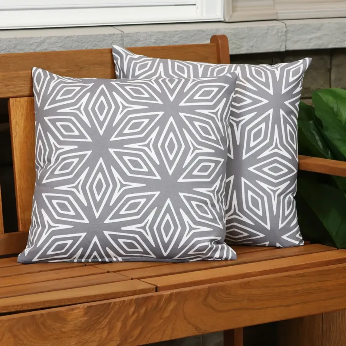 Sunnydaze Set of 2 17" x 17" Decorative Throw Pillows