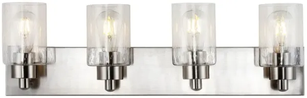 Irving Seeded Glass/Iron Modern Contemporary LED Vanity Light