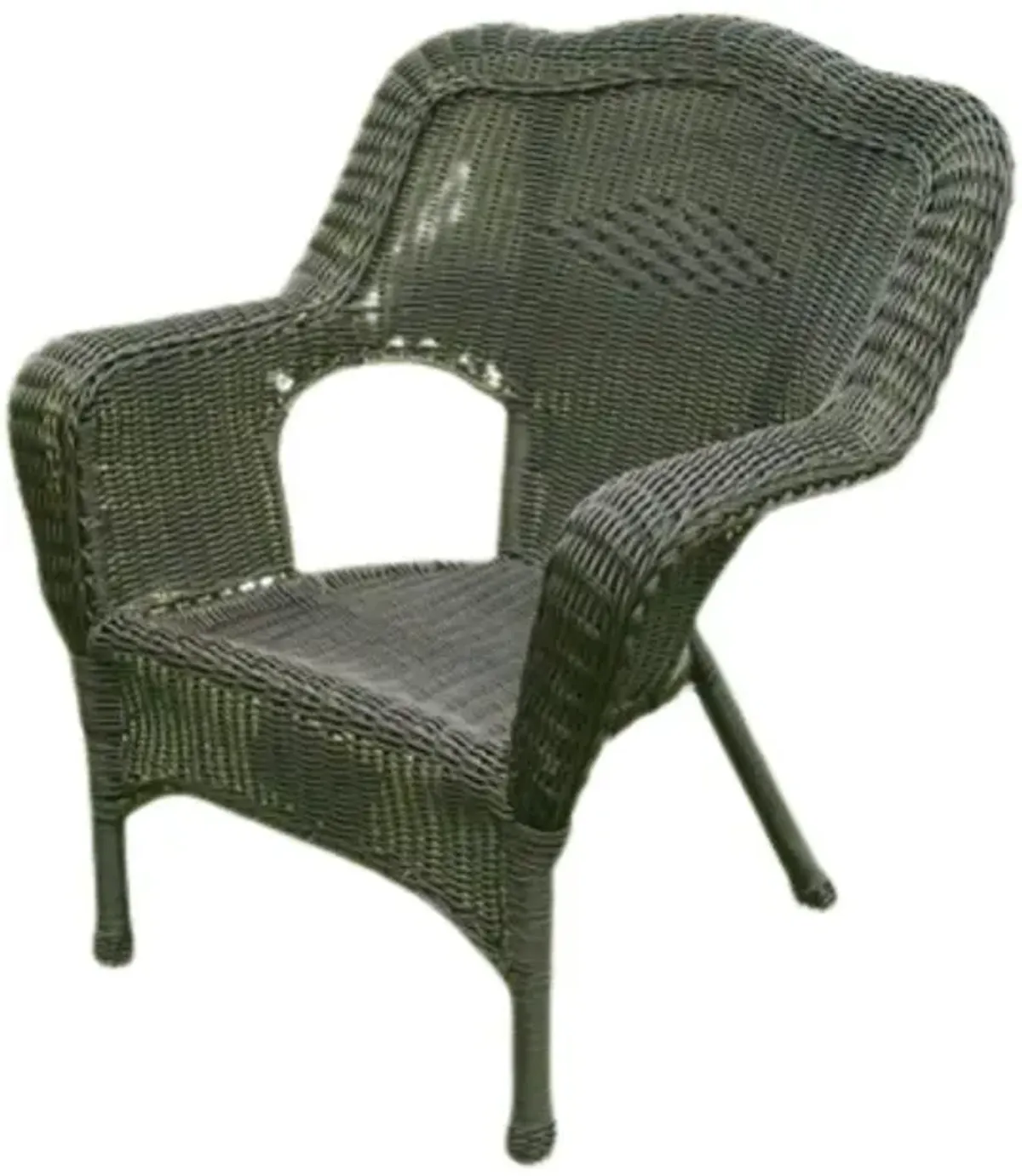 Camelback Resin Wicker Patio Chairs (Set of 2)