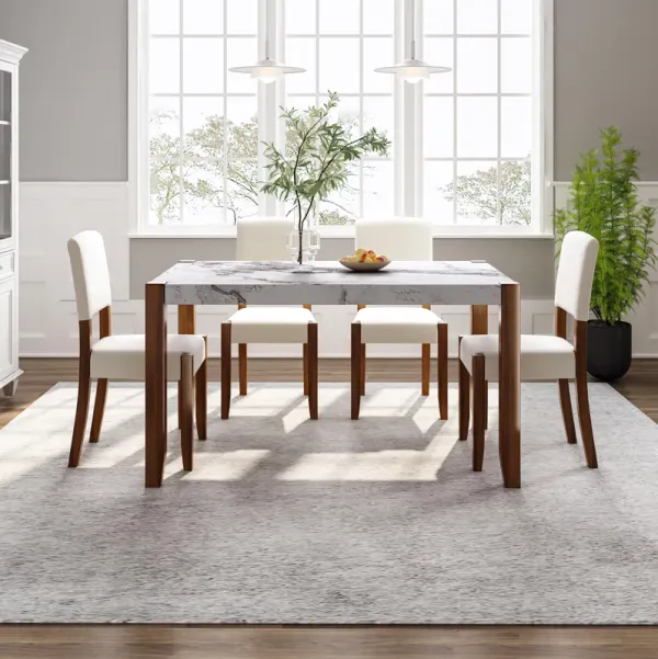 Merax 5-Piece Modern Dining Furniture Set