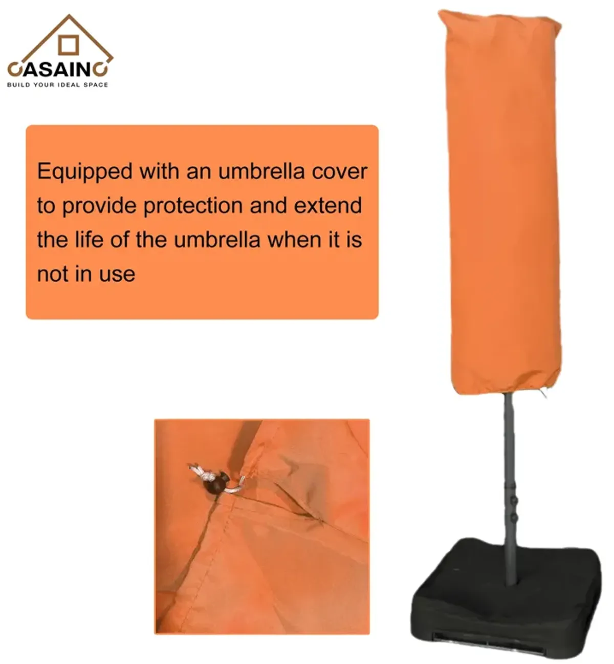 15ft Patio Maket Umbrella with base